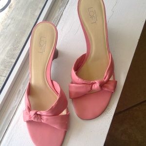 Ann Taylor Loft Pink Wedges - 2 for $8